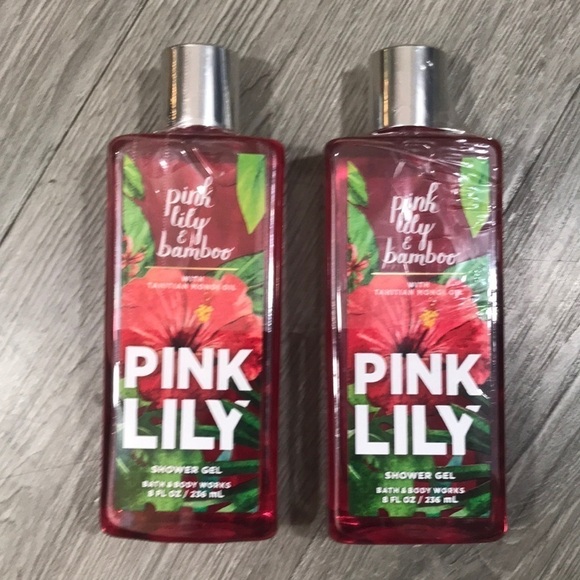 Bath & Body Works NEW SEALED “Pink Lilly” Shower Gel Lot of 2 - Picture 1 of 2